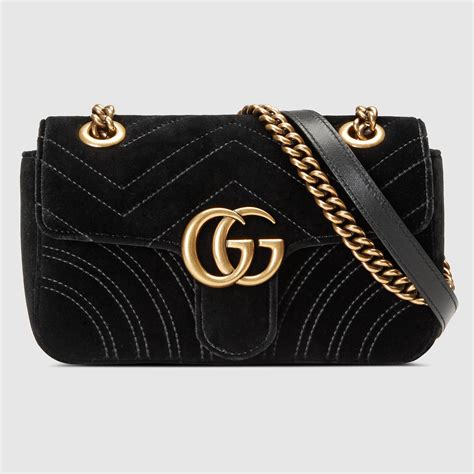 gucci gg marmont velvet mini bag|gucci denim marmont bag.